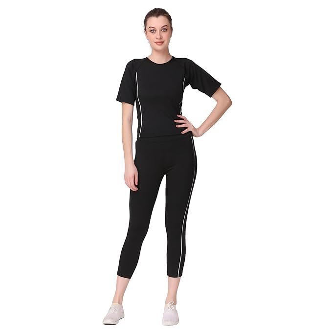 Women's Body Fitted Gym Running Sports Track Suit | Regular Casual Fit | Track Suit for Girls & Women | Fabric - Polyester Blend